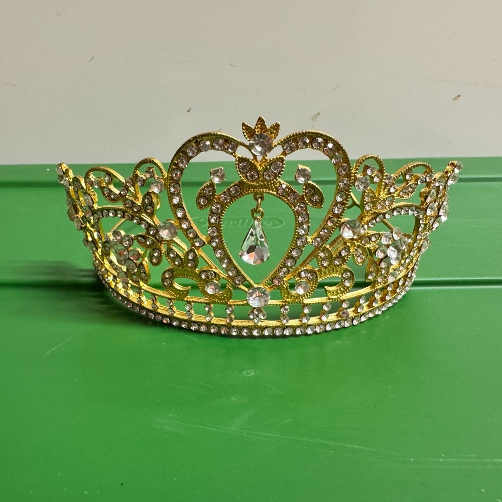Gold Crystal Tiara